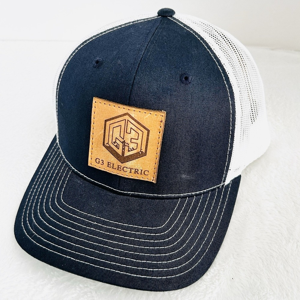 G3 Electric Patch Trucker‎ Hat Cap Snapback Adjustable Blue Workwear Outdoors